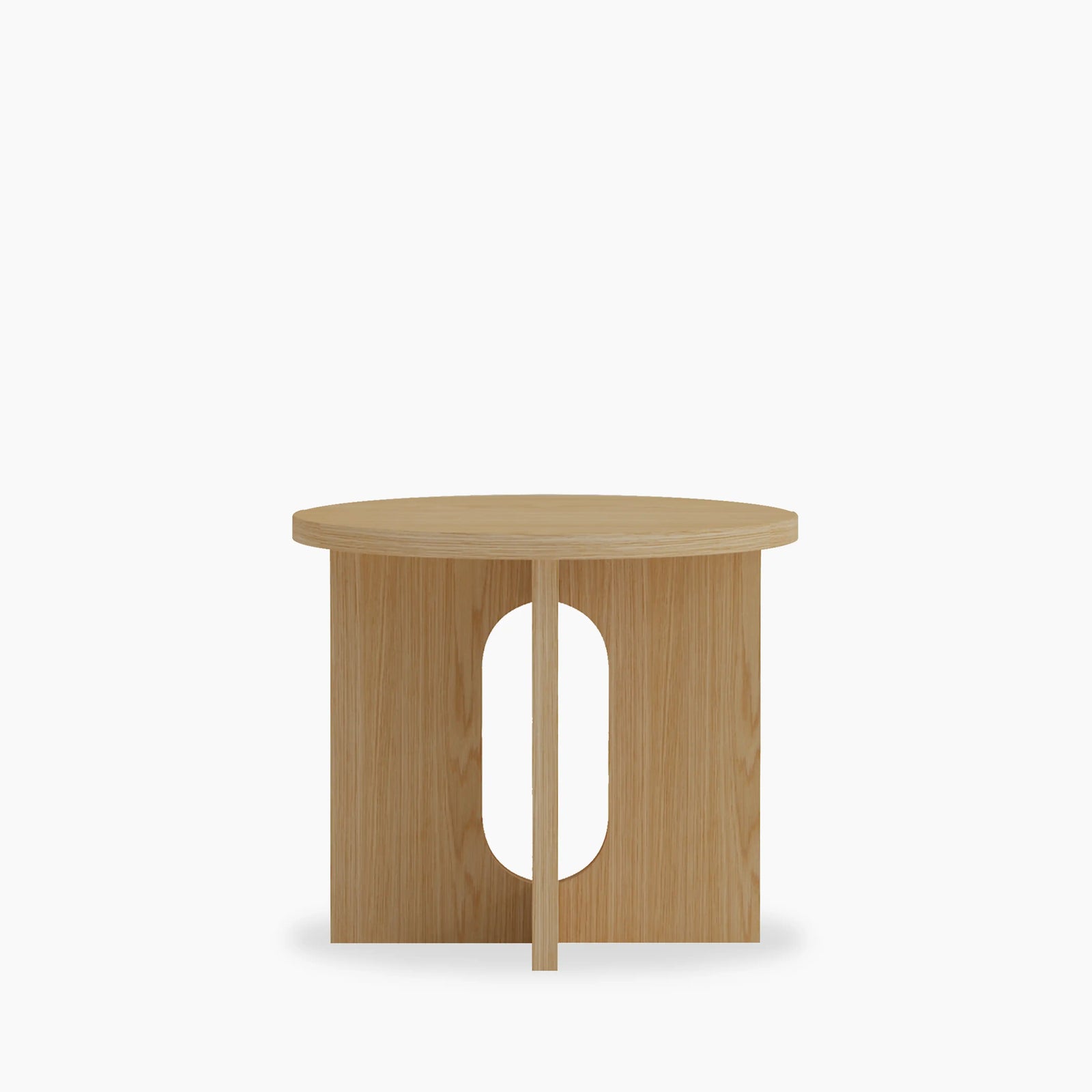 Moreton Round Wooden Side Table | Oak Effect