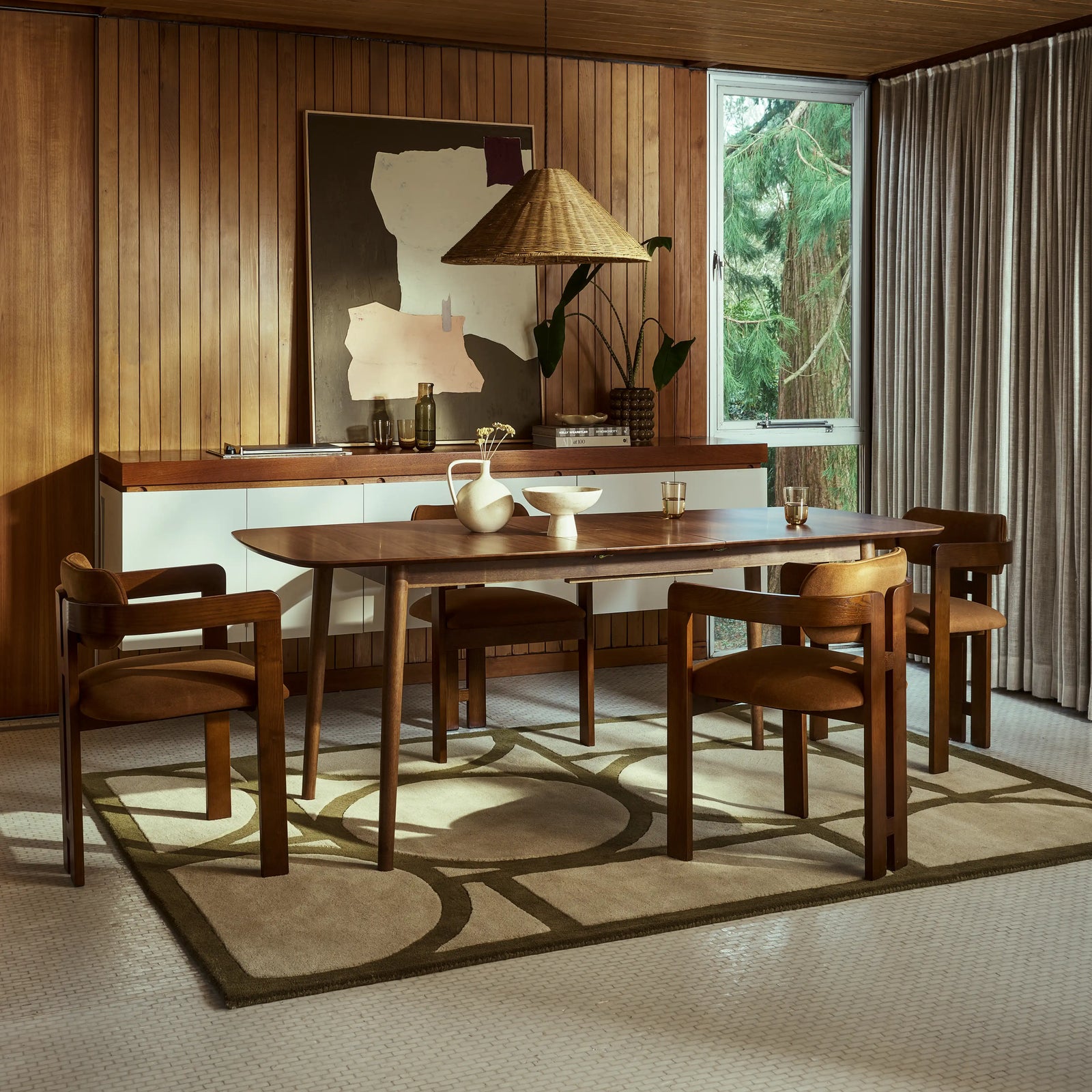 Montreux 6-10 Seat Rectangle Wooden Extendable Dining Table | Walnut