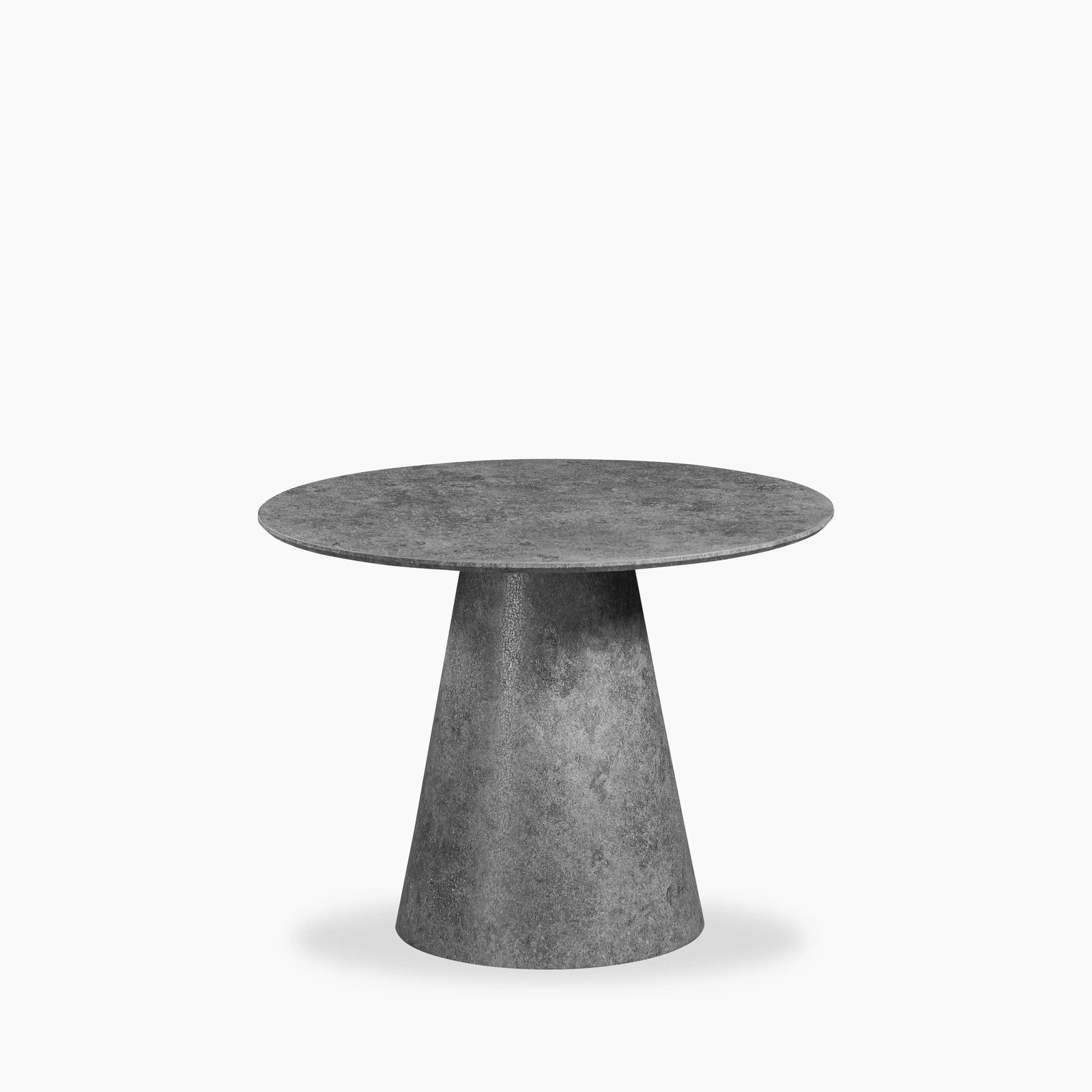 Finnley 4 Seat Round Dining Table | Concrete Grey Effect