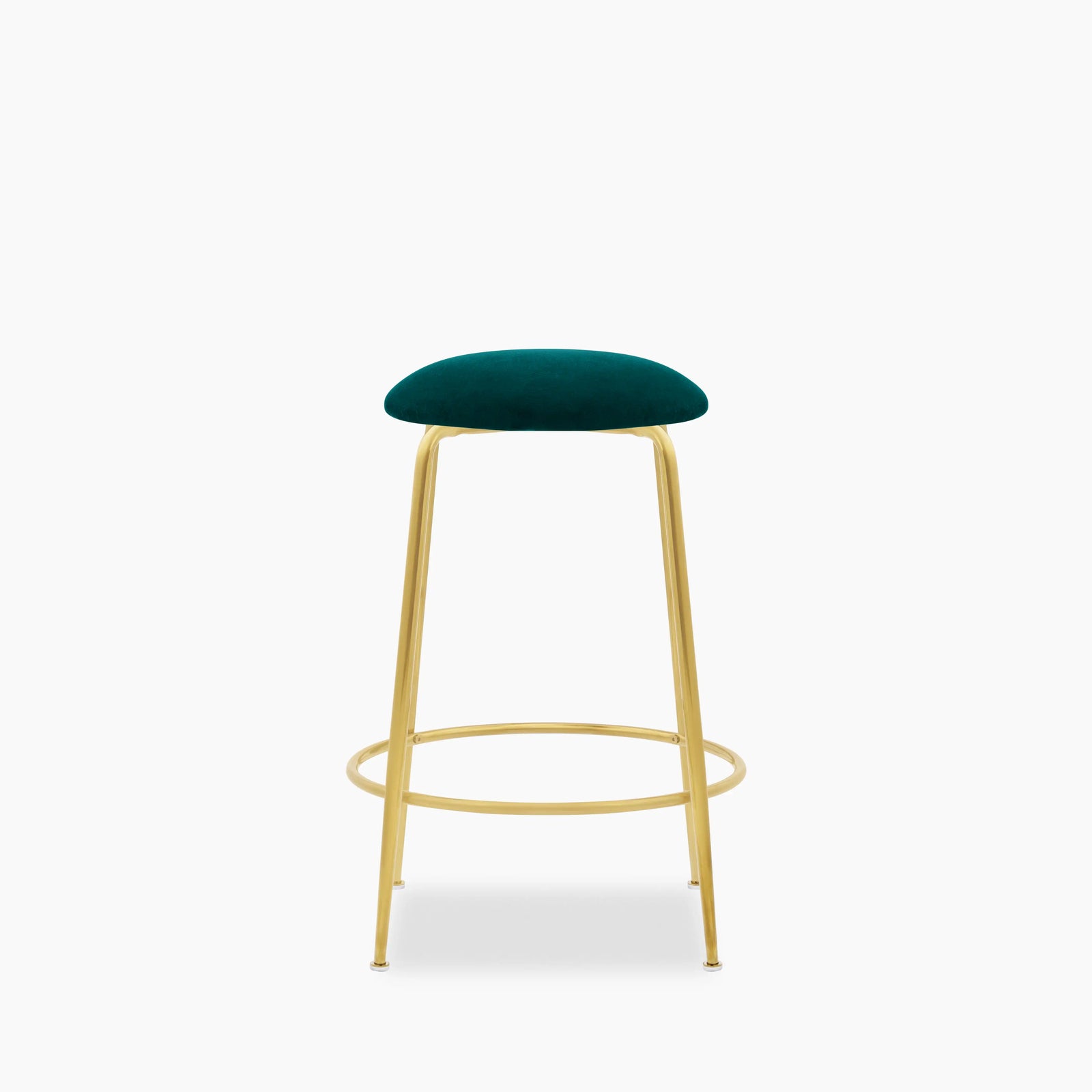 Regent Kitchen Stool | Teal Sustainable Velvet
