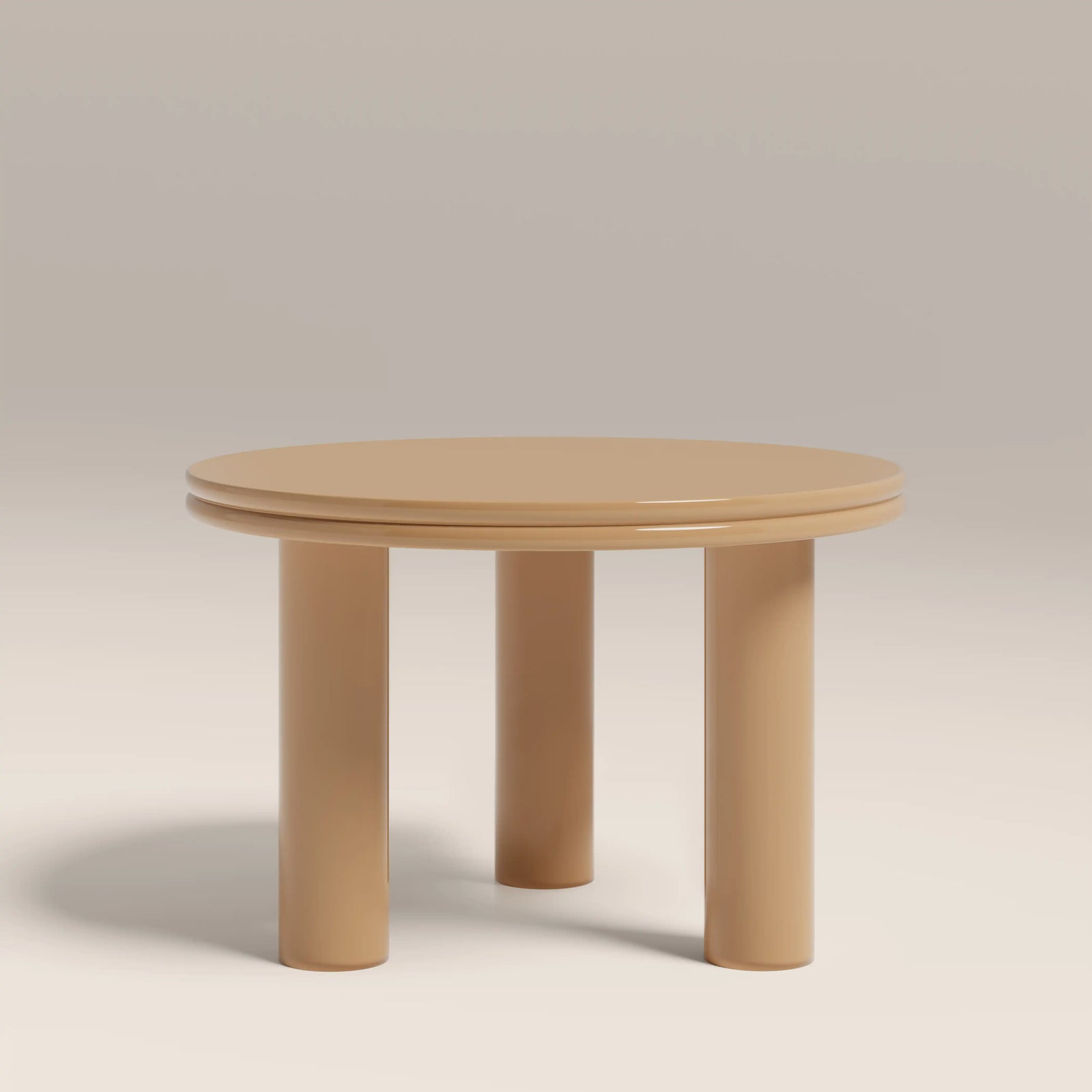 Raphael Round Coffee Table | High Gloss Taupe