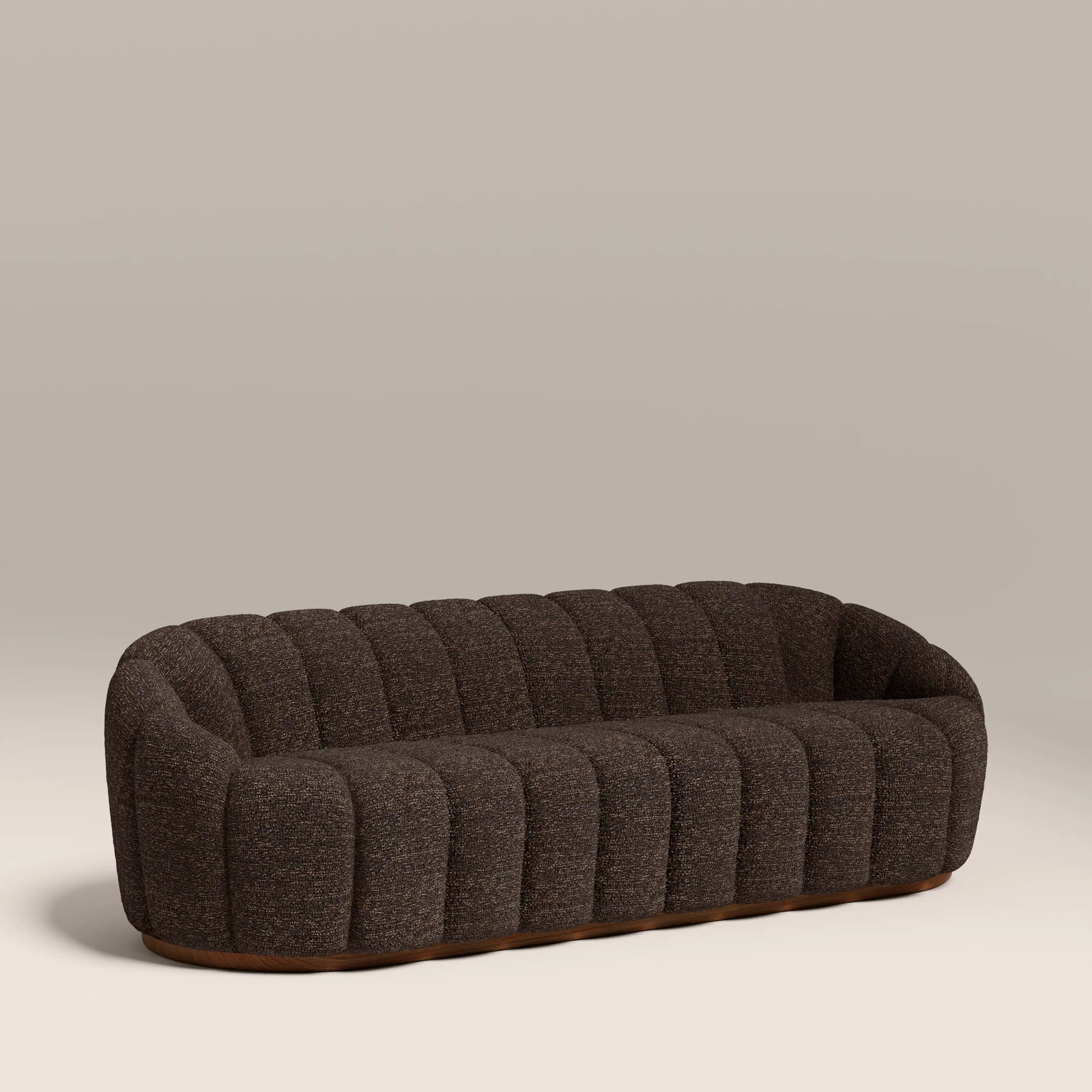 Ivy 3 Seater Sofa | Speckled Espresso Boucle