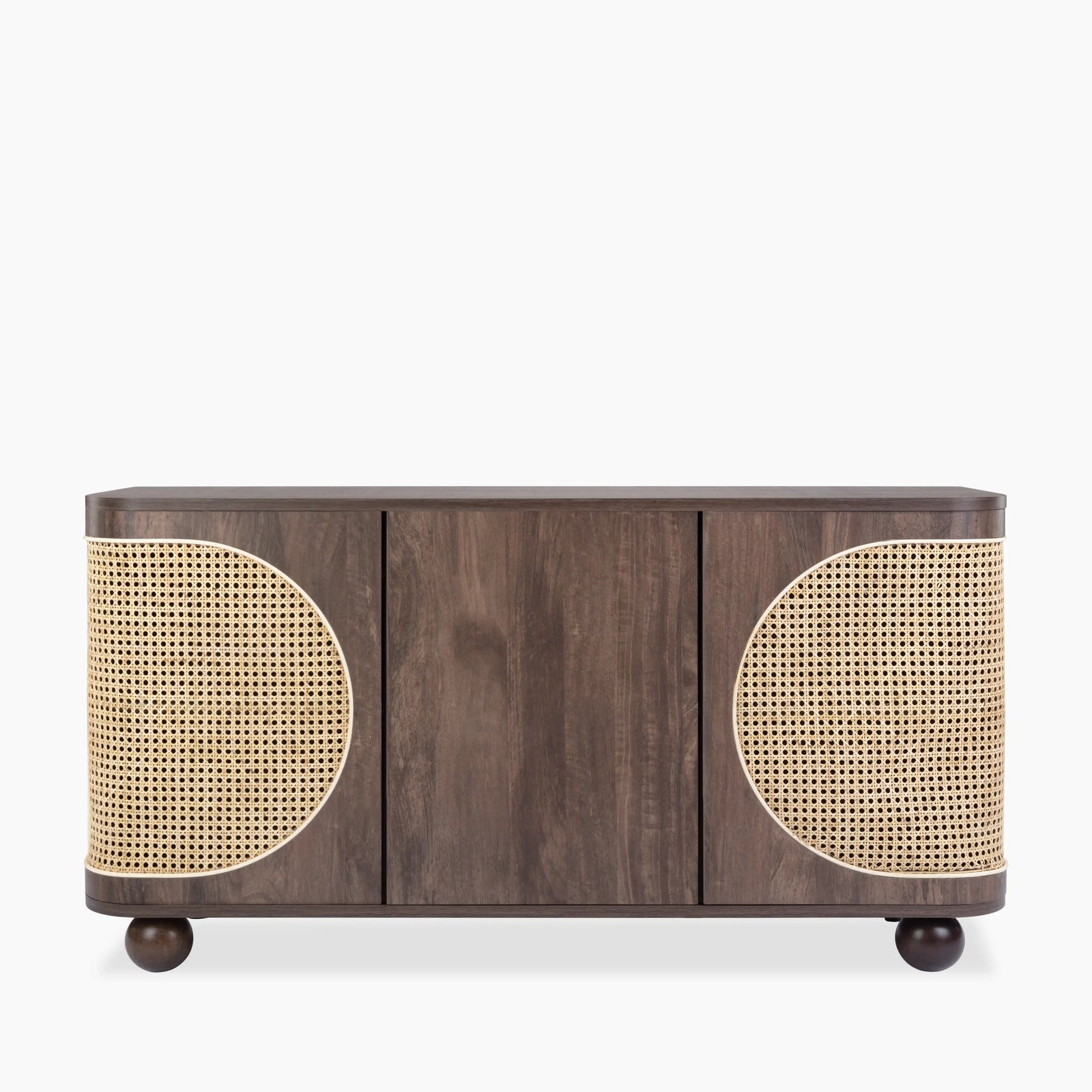 Una Wooden Large Sideboard | Walnut & Cane