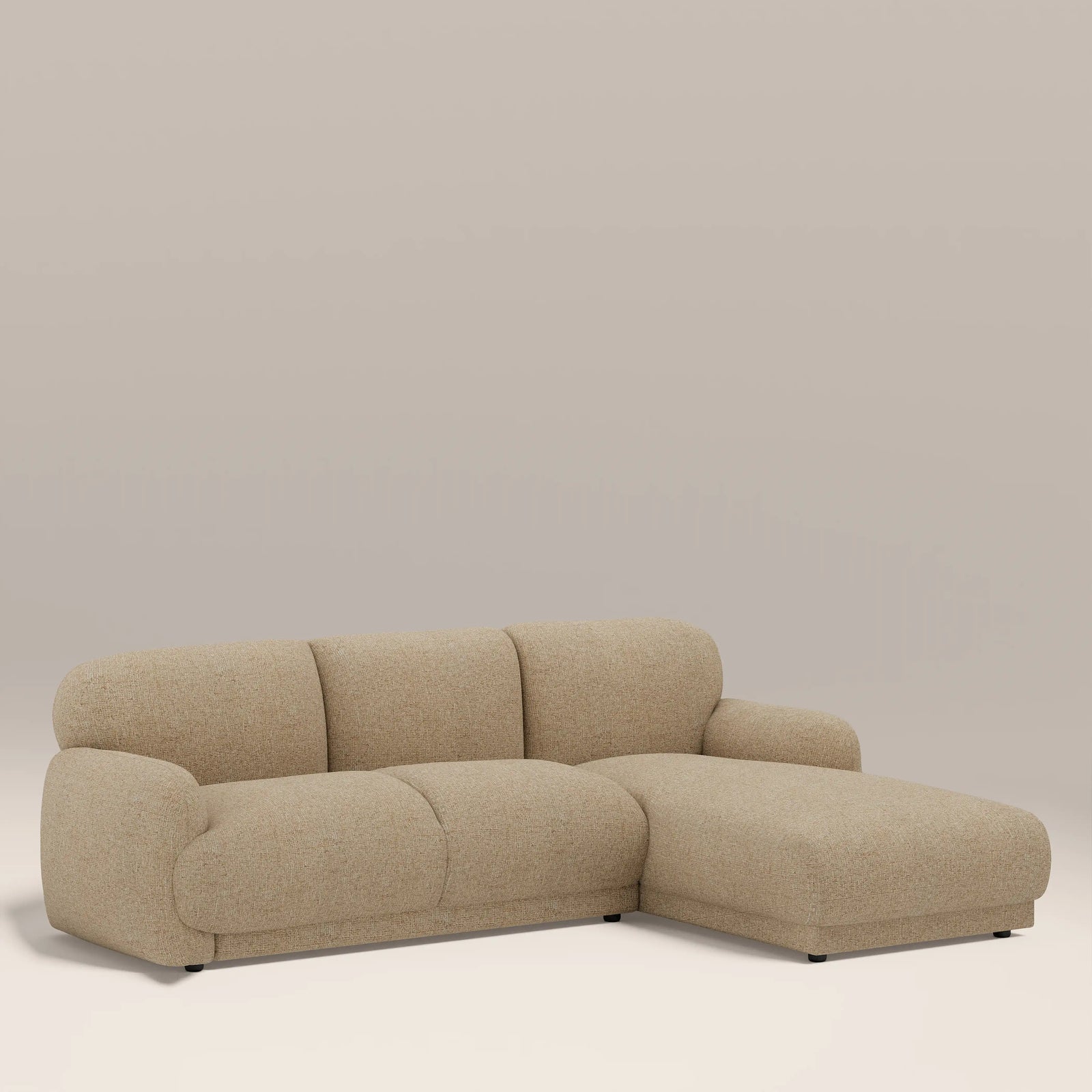 Cloud Right Hand Chaise Sofa | Speckled Latte Boucle