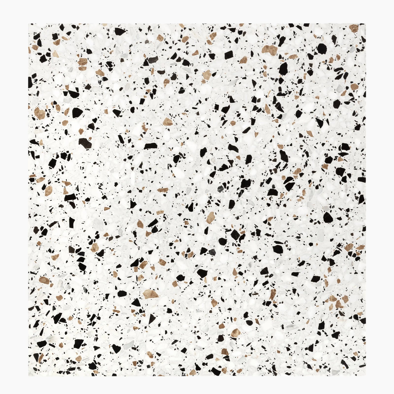 Farrow Square Table Top | White Terrazzo